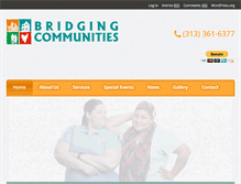 Tablet Screenshot of bridgingcommunities.org